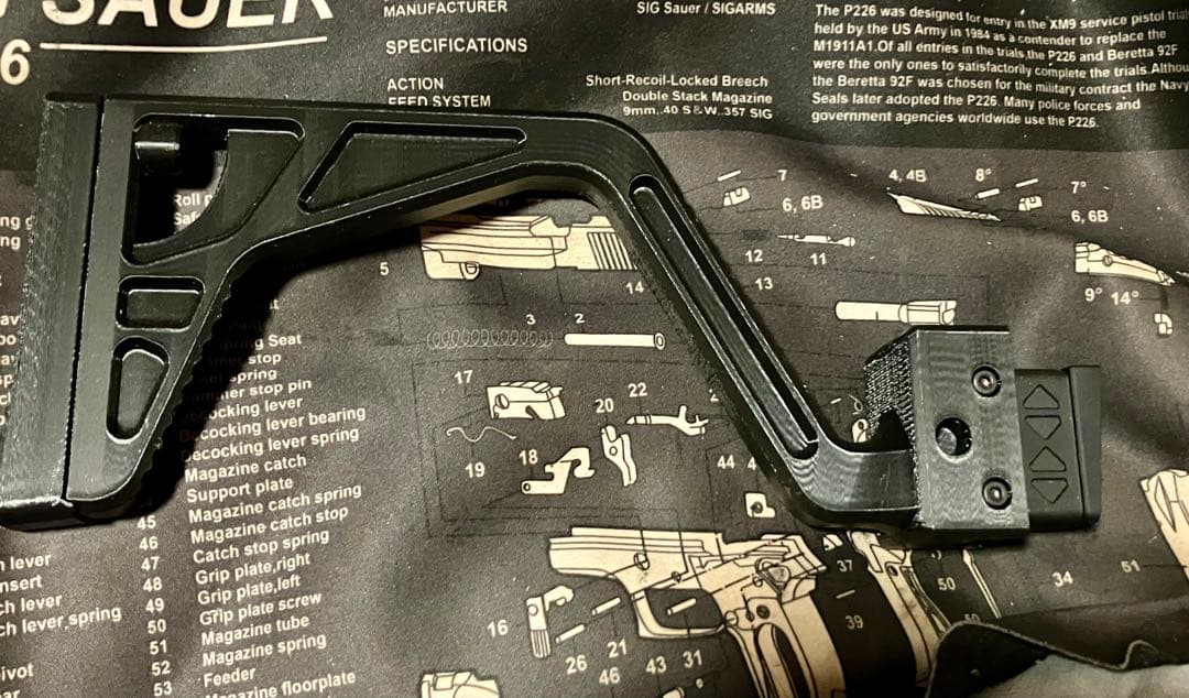 次世代AK47、AK STORM20mmレイルアダプター+バイザーストック