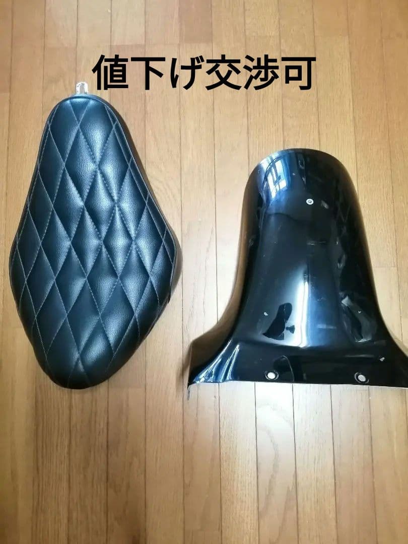 ま*さ様 ドラックスター400 ブラック ダイヤモンドキルティングシート リアフ