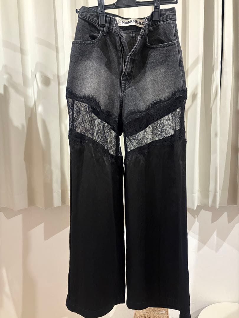 PRANK PROJECT レース切替デニムパンツ