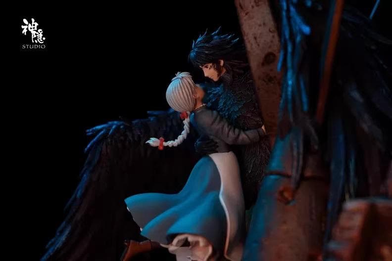 ハウルの動く城 戦火の中の抱擁 樹脂 彫刻 フィギュア ハウルの動く城 戦火の中の抱擁 樹脂 彫刻 フィギュア 宮崎駿 映画