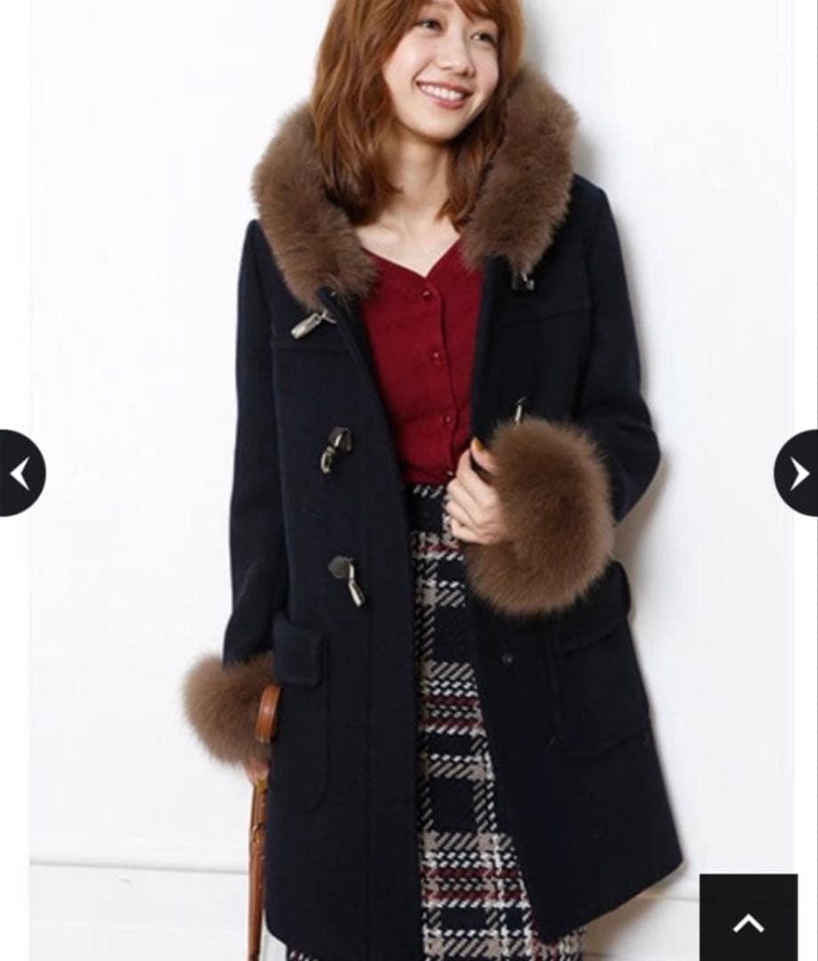 ジャスグリッティー ビット ダッフル コート 紺 ネイビー 1 S アルページュ