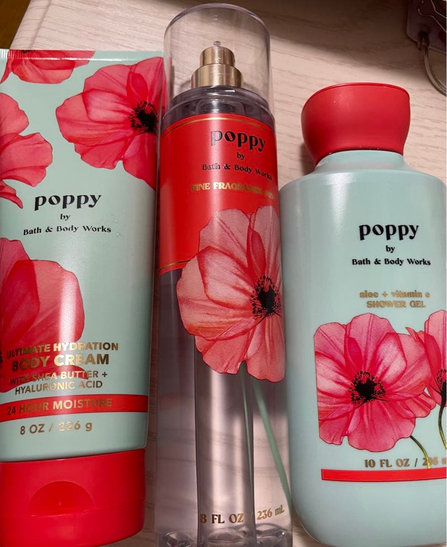 【最終値下げ】Bath&Body Works Poppy3点セット