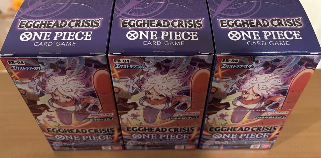 EGGHEAD CRISIS ワンピースカードゲーム 3BOX テープカット - メルカリ