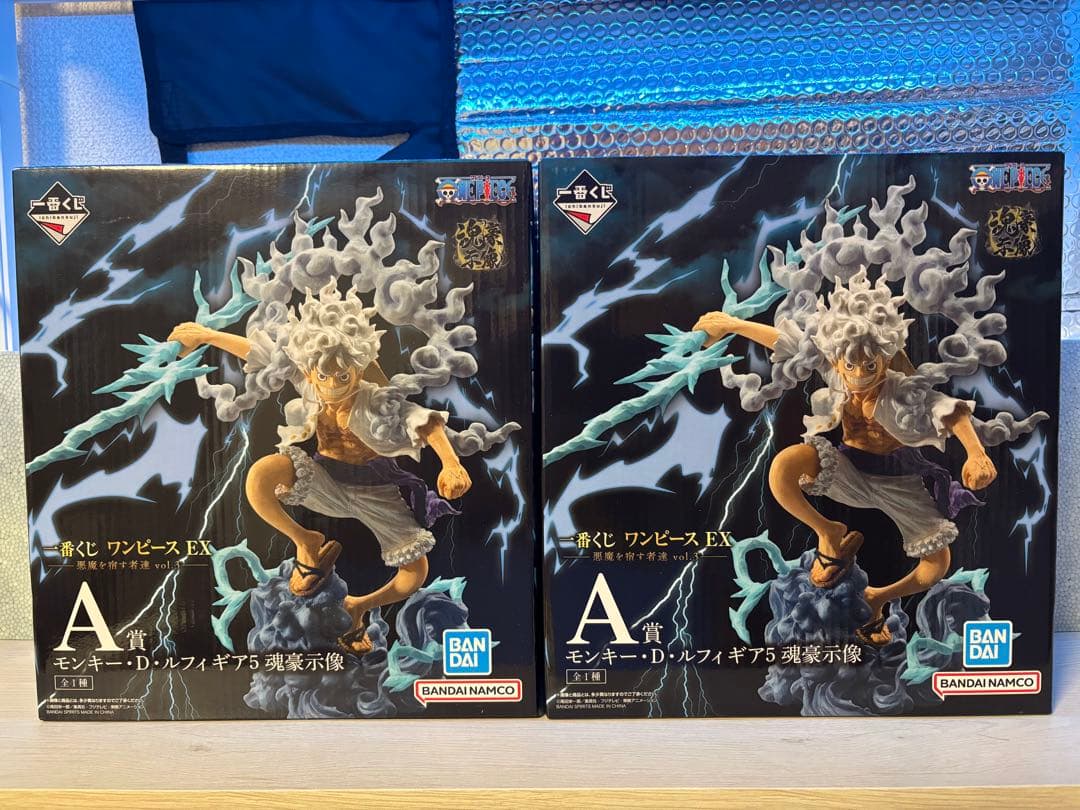 一番くじ　ワンピース　悪魔を宿す者達vol.3 A賞　ルフィ　魂豪示像2体セット