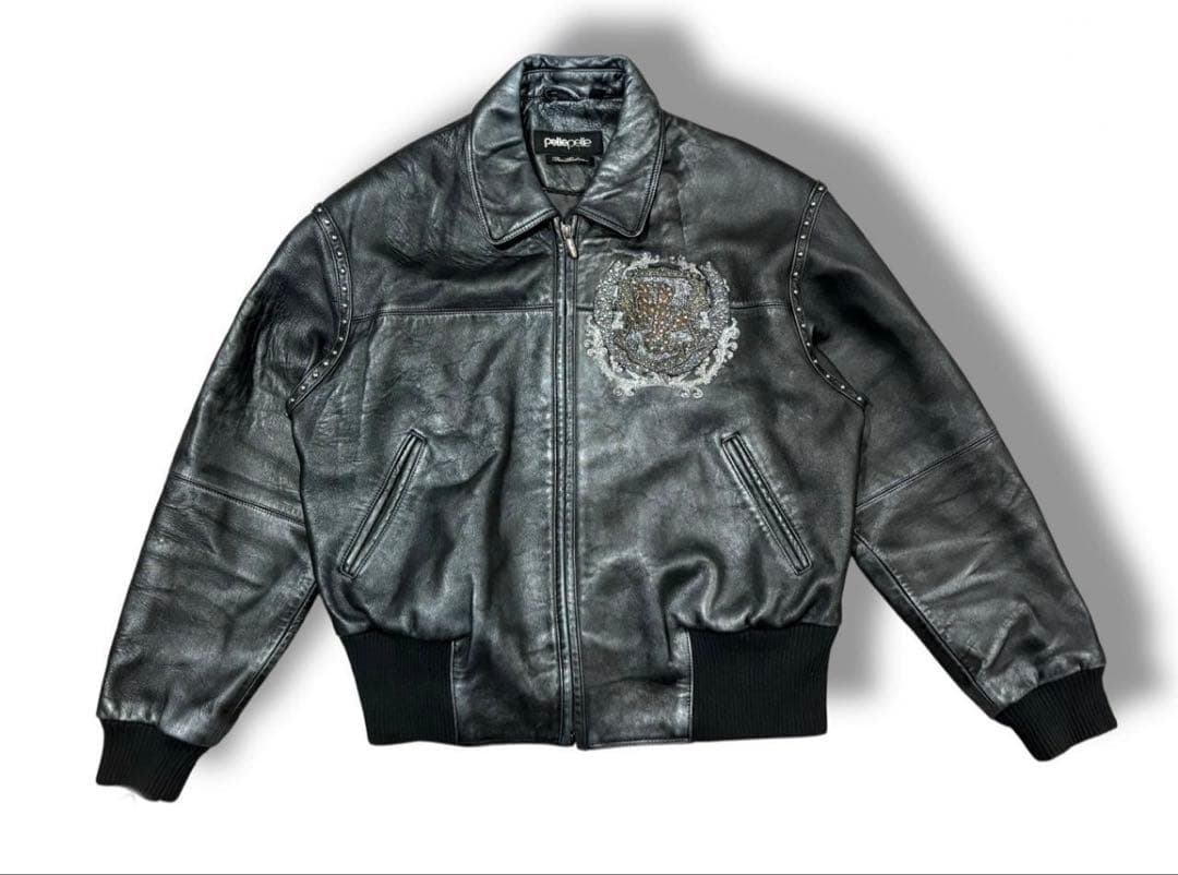 ま*お様 【希少】Pelle Pelle スタッズ レザージャケット メンズ S