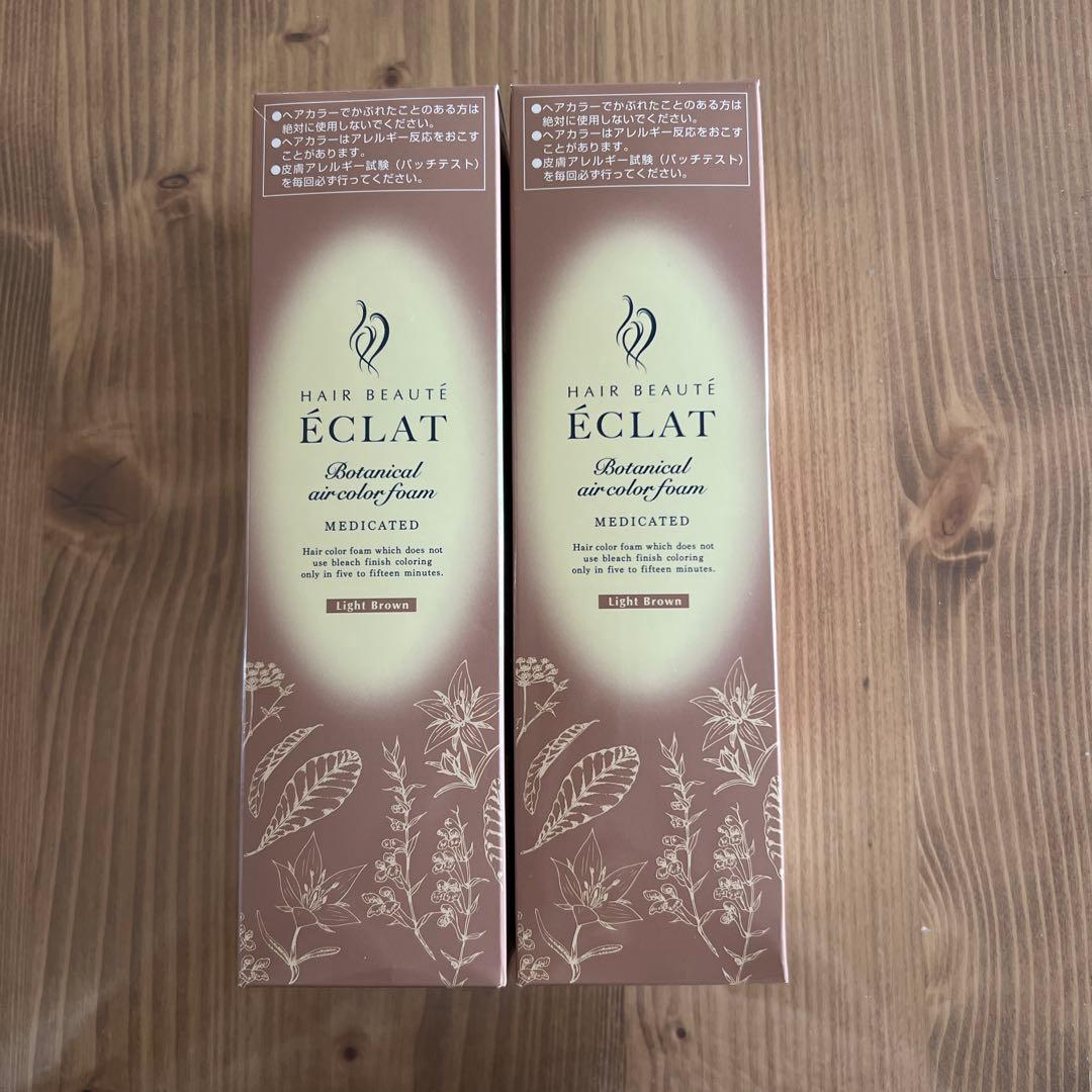 ヘアボーテエクラボタニカルエアカラーフォーム EXライトブラウン 150g 2本