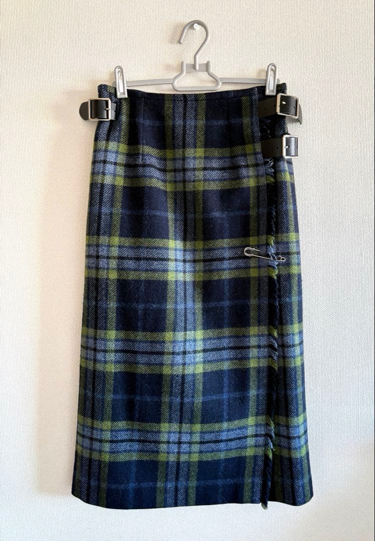 専用ですオニールオブダブリン　チェックキルトスカート　ラップスカートGB8 起毛
