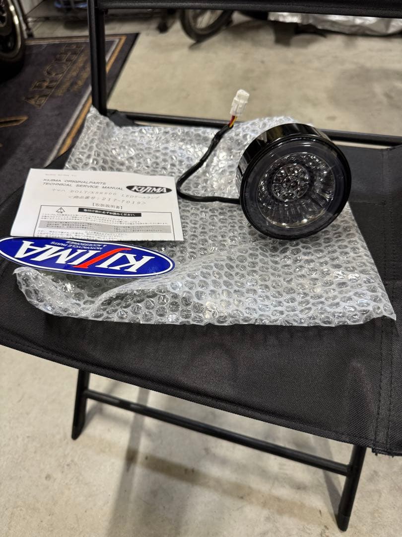 キジマLEDテールランプ　スモーク BOLT YAMAHA 取扱説明書付き