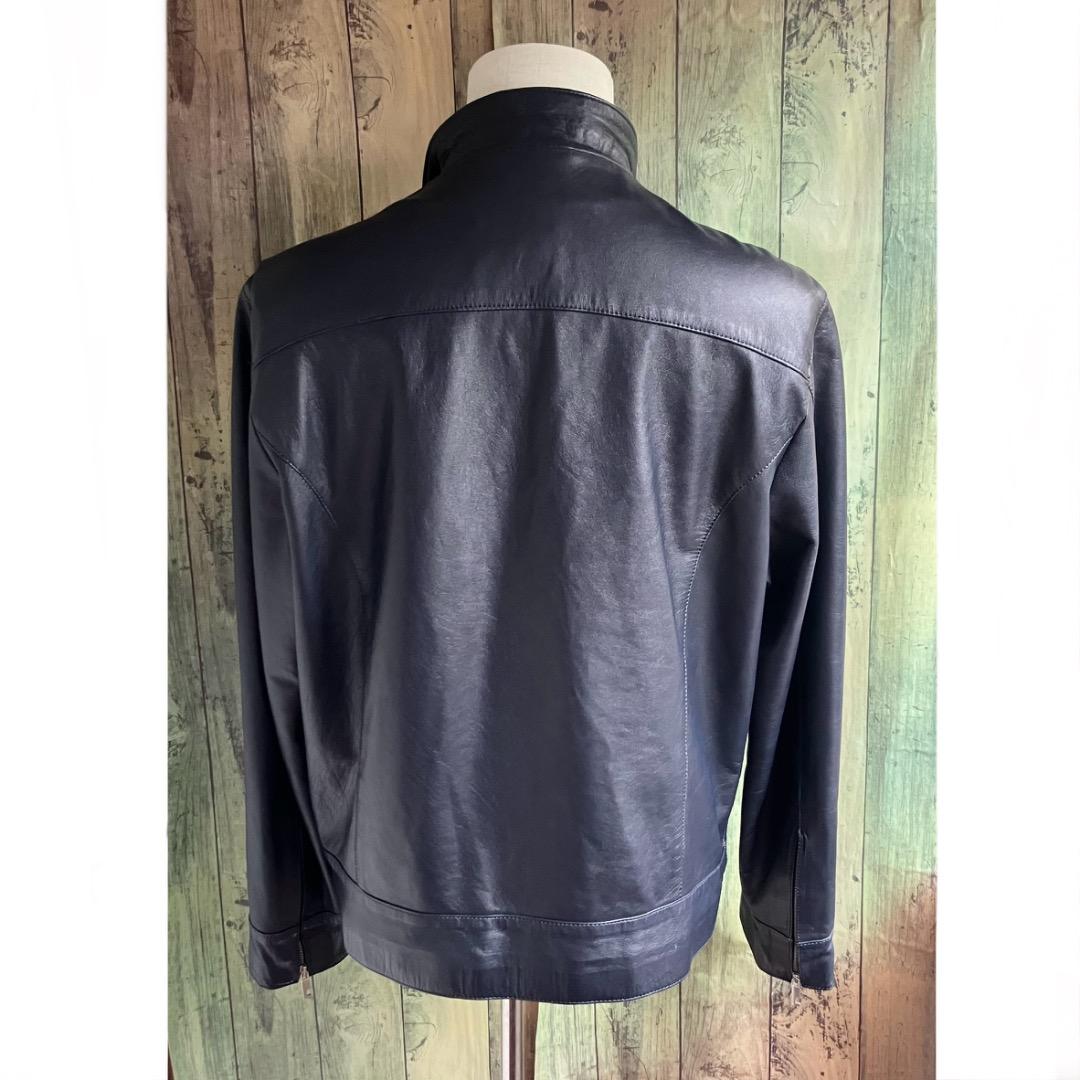 専用定価80万 イタリア名門 エディモネッティ レザージャケット 46