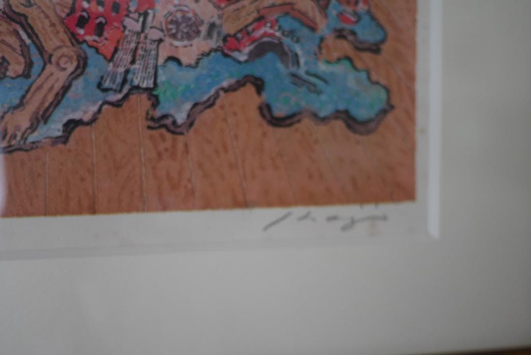 処分 値下げ：絹谷幸二画伯のリトグラフ 題名不詳 - メルカリ