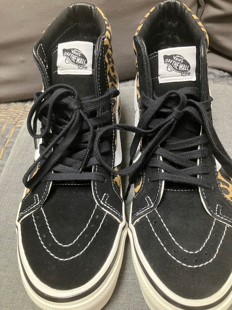 VANS アナハイム 38dx SK8-HI レオパード柄 B (目立った傷や汚れなし)】VANS バンズ Anaheim sk8 hi アナハイム
