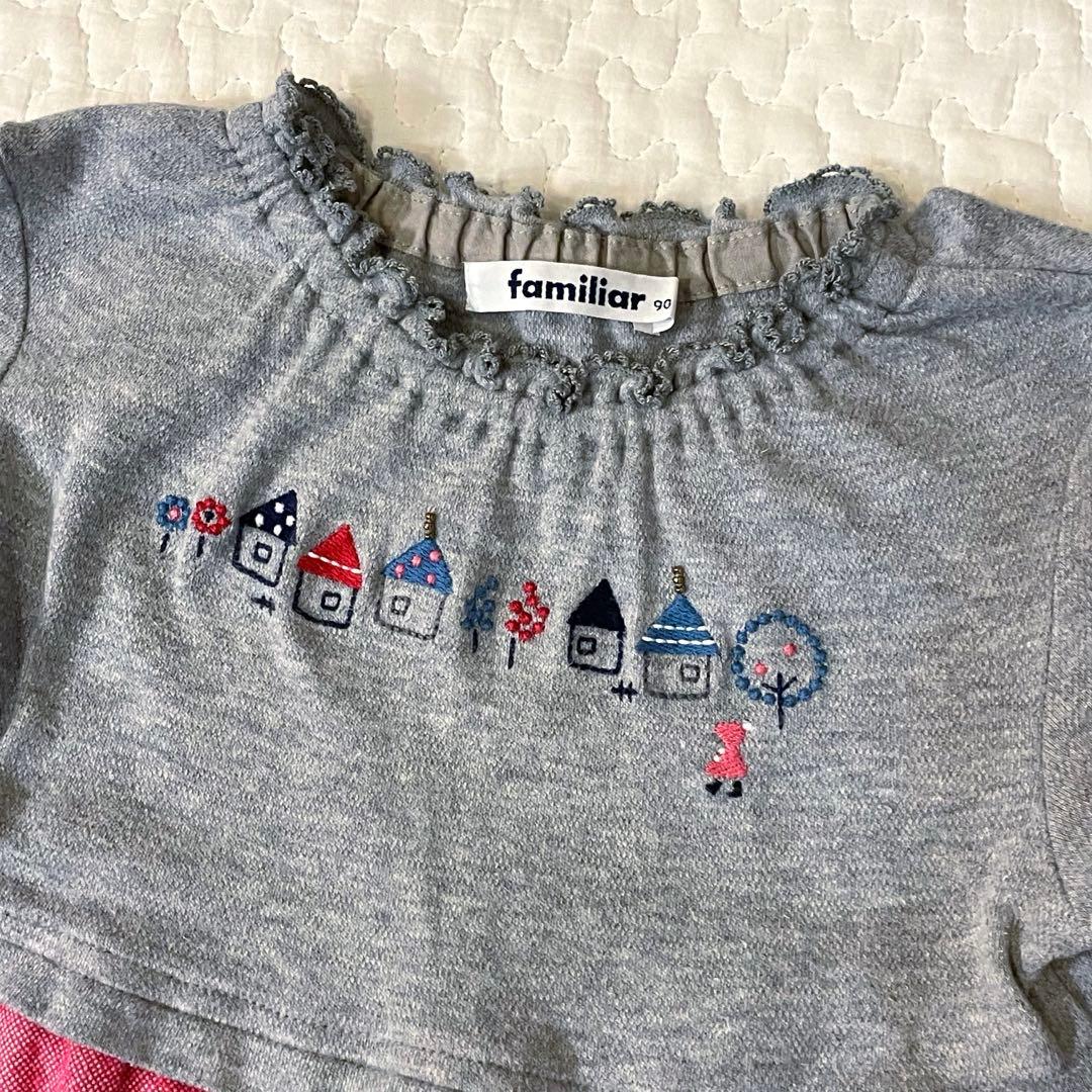 familiar ファミリア 90サイズ ワンピース 長袖 記名なし - メルカリ