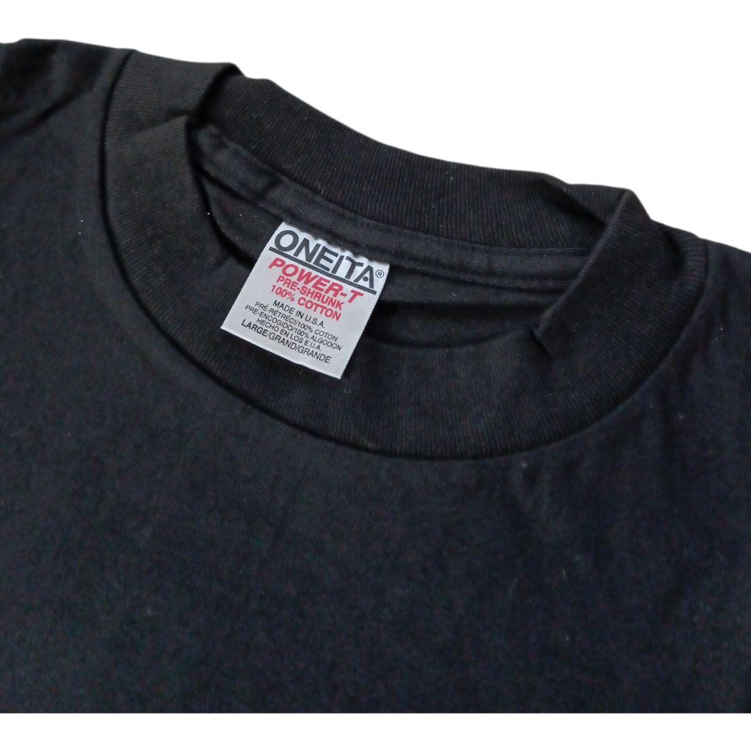 90年代 CHAGE and ASKA ブラックTシャツ Lサイズ-特価販売