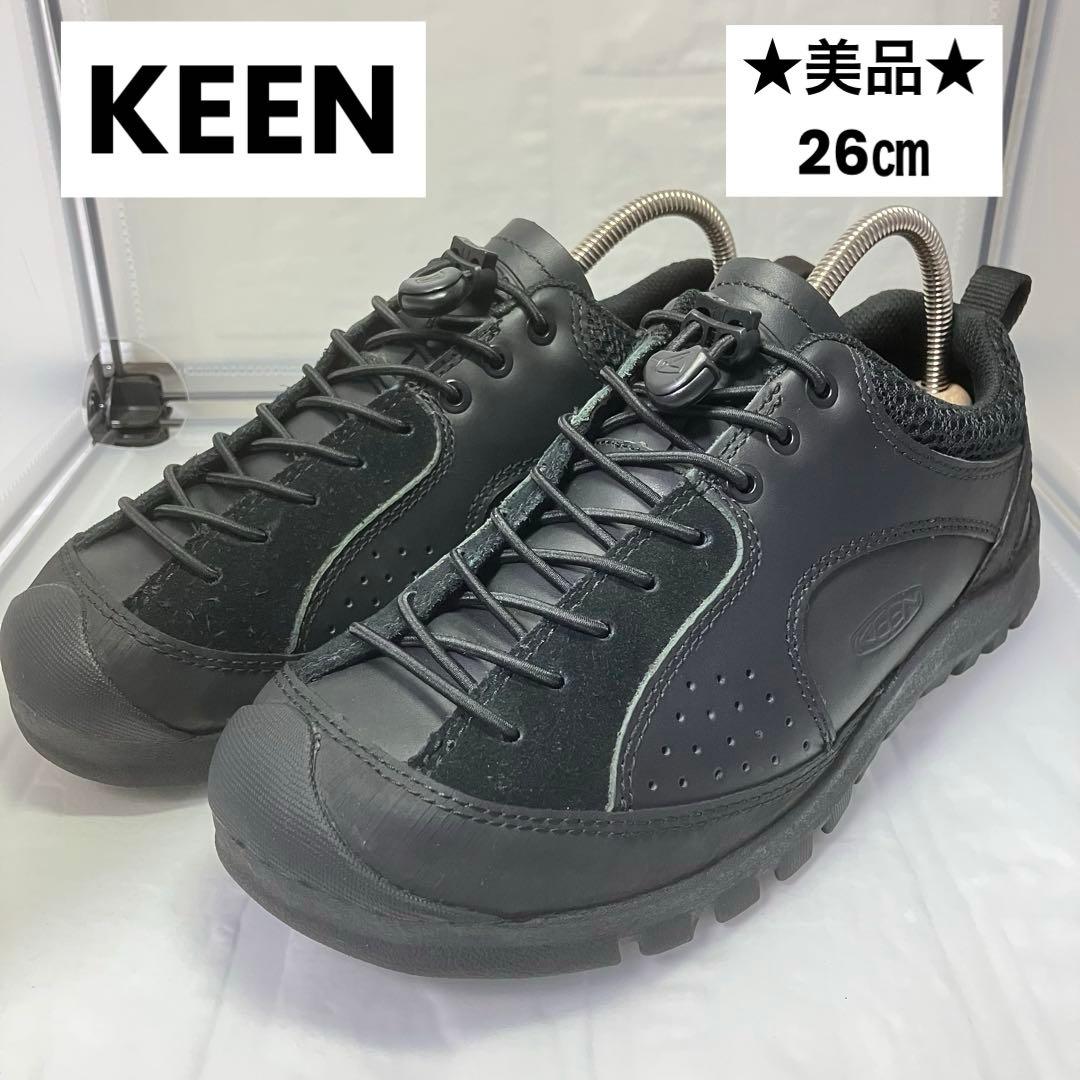 ★美品★KEENキーン ジャスパー ロックスSP オールブラック 26㎝ レザー