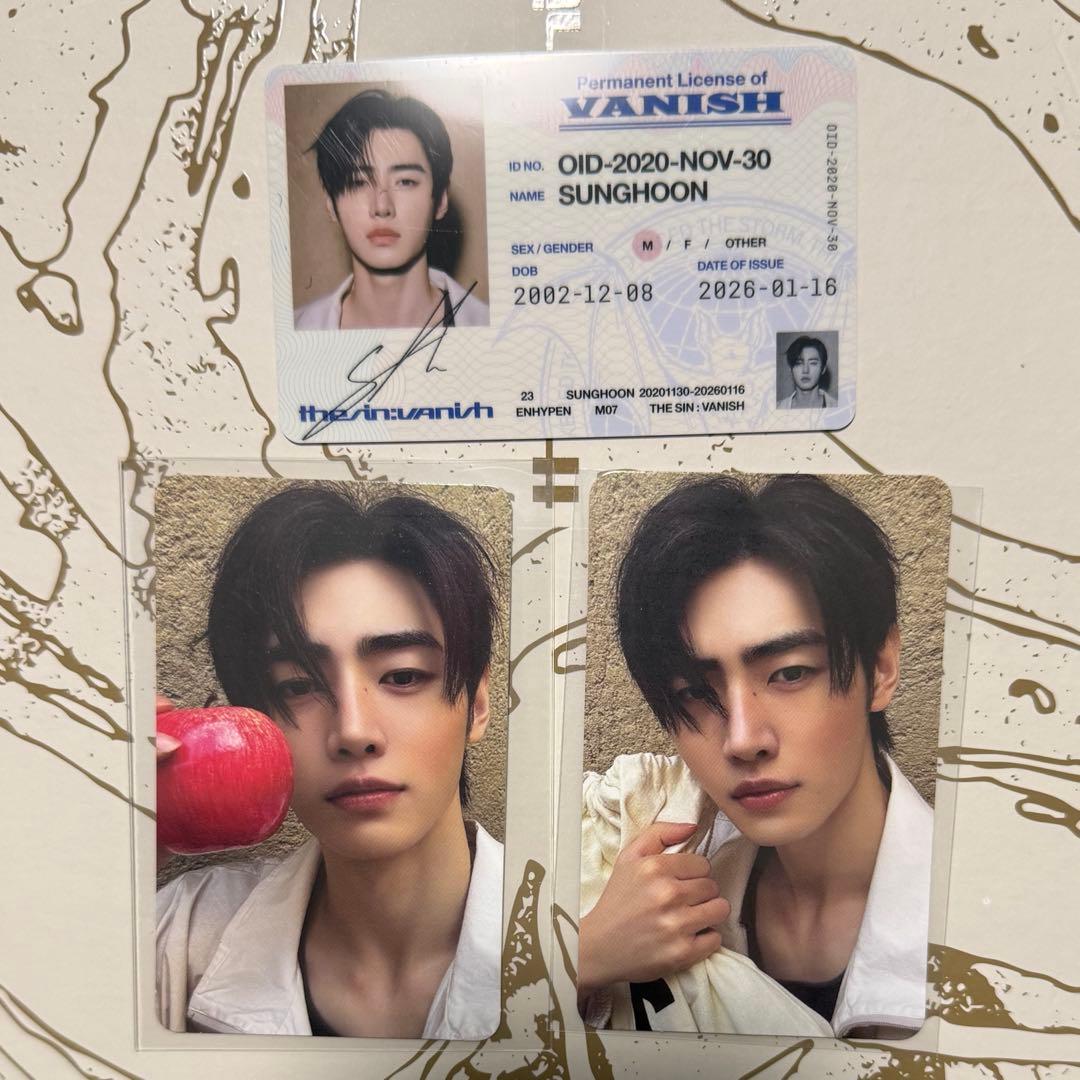 ENHYPEN VANISH Fugitives ver ソンフン トレカ - メルカリ