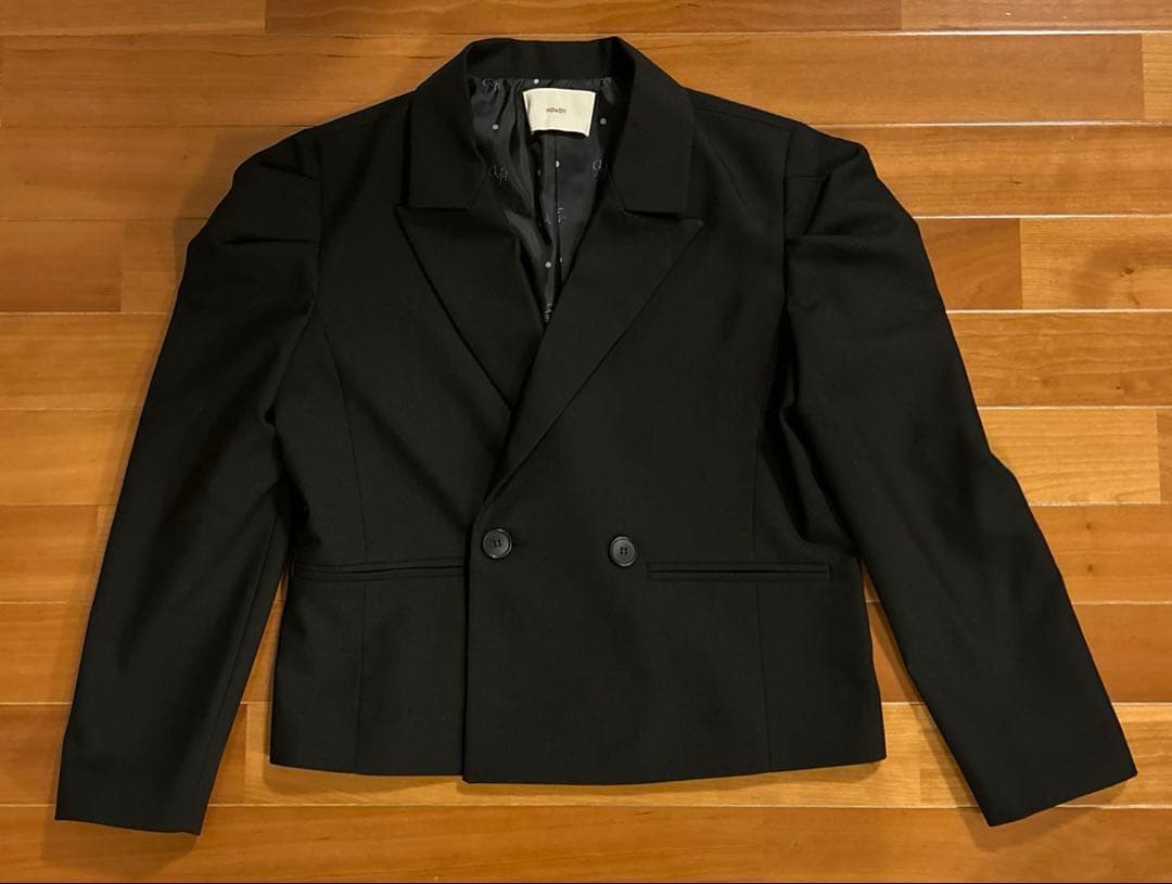 【美品】 HOWDY.ハウディ ジャケット パフスリーブ フリーサイズ ブラック