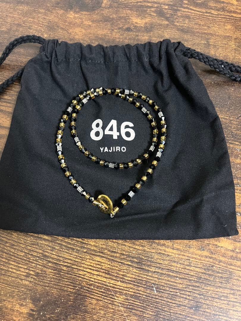 846 YAJIRO ネックレス 黒金 ☆新発売☆ NEWシャンバラシリーズ⁡から ⁡⁡2色が新たに追加発売
