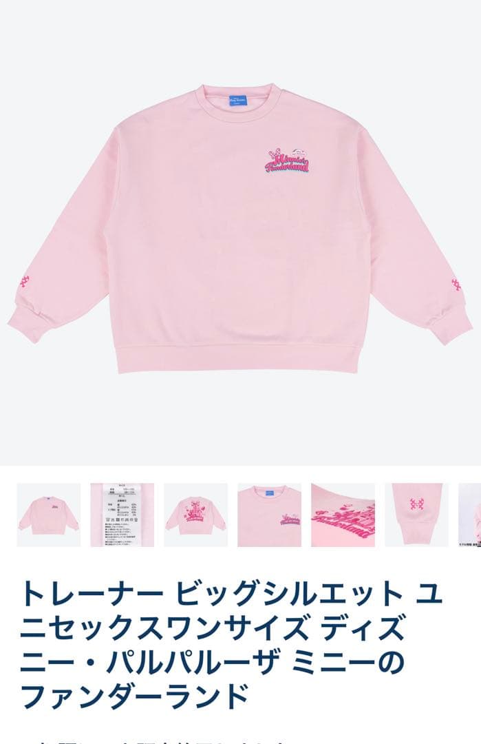 ミニーのファンダーランド ミニーパルパルーザ トレーナー トップス