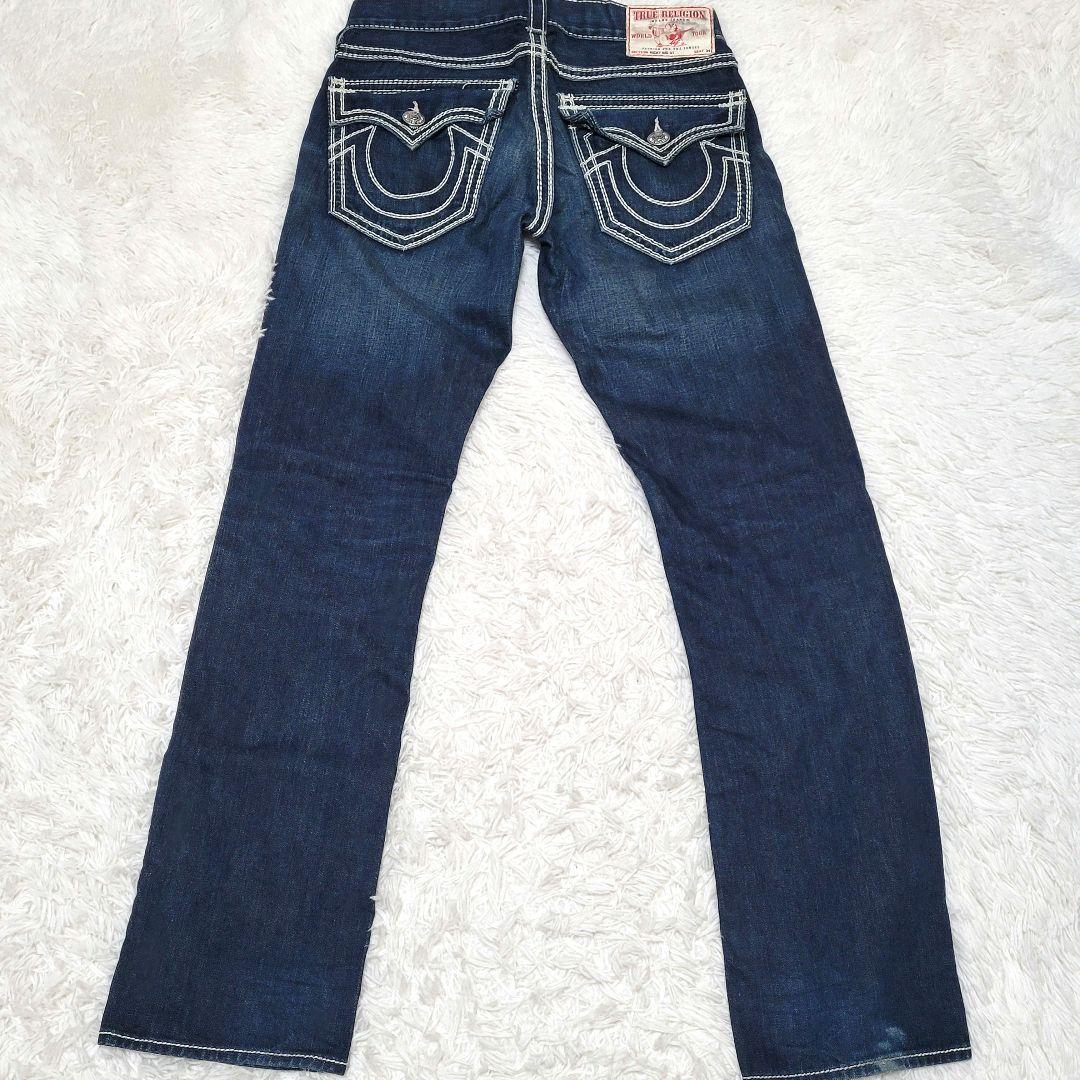 トゥルーレリジョン デニムパンツ RICKY BIG QT W30 太ステッチ - メルカリ