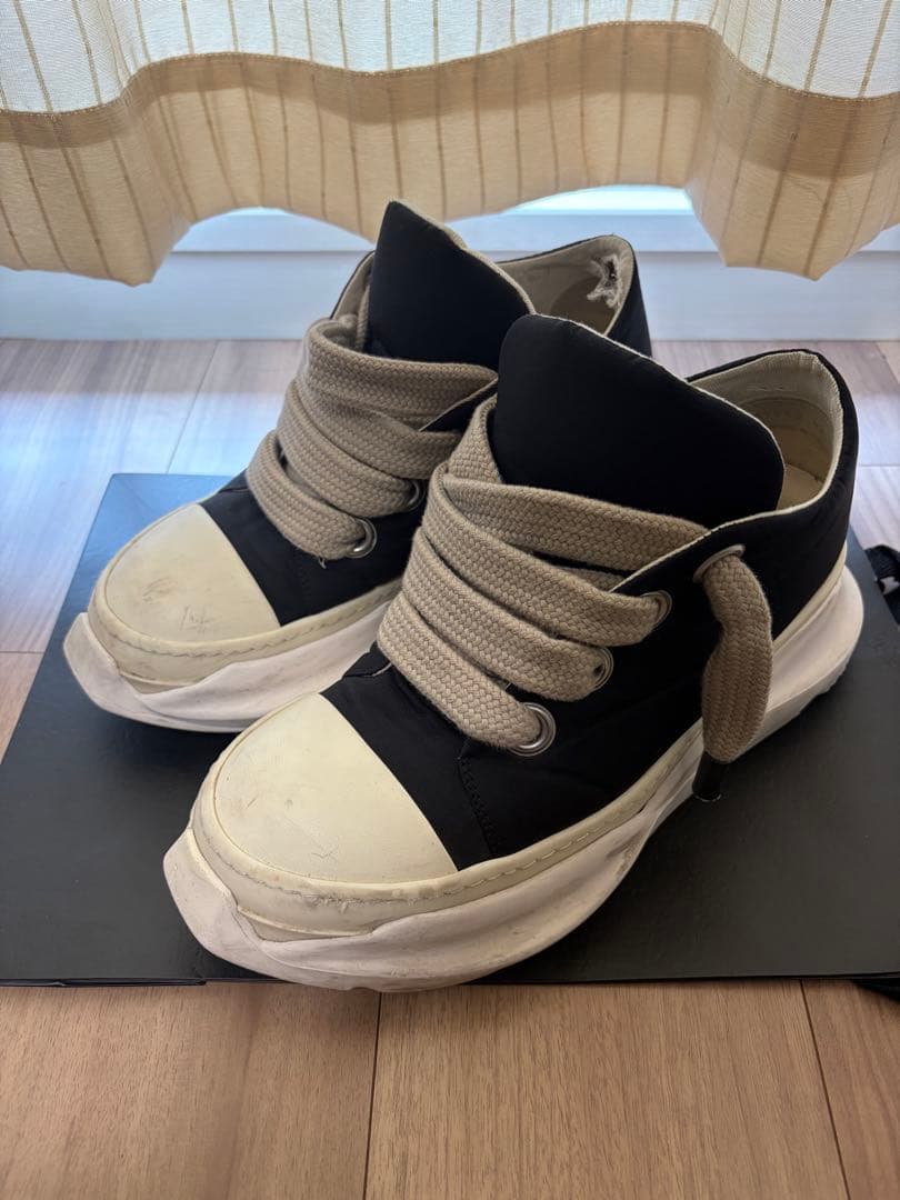 靴 rick owens drkshdw jumbo laces abstra