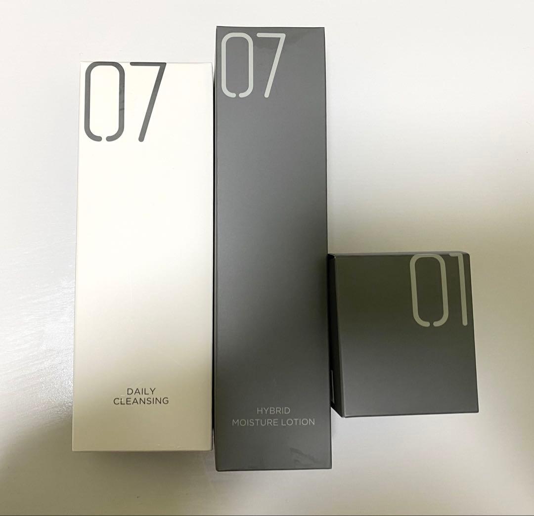 0107 デイリークレンジング、化粧水、オールインスリーピングクリーム