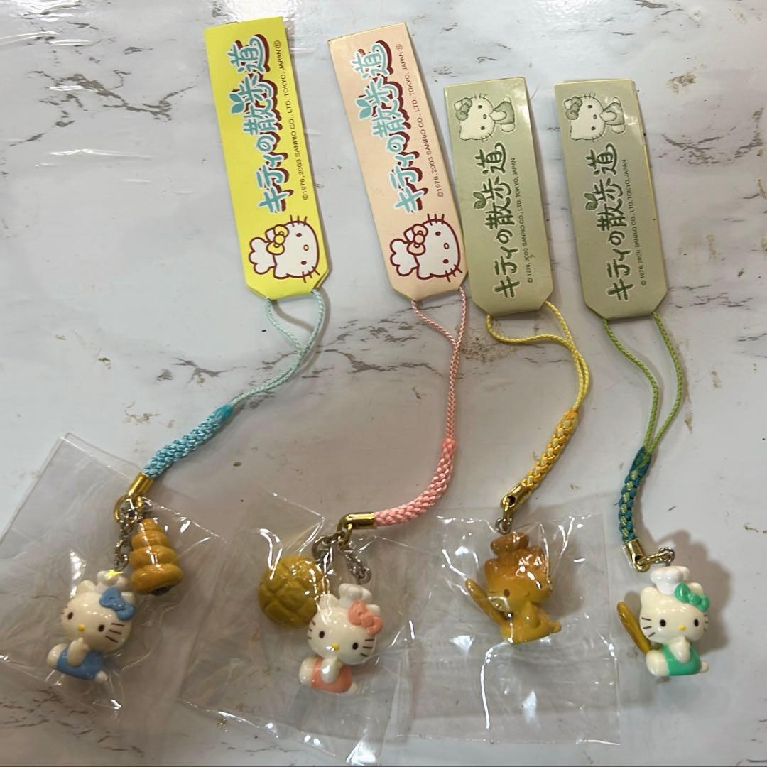 激レア❤️キティの 散歩道根付4セット❤️2003年