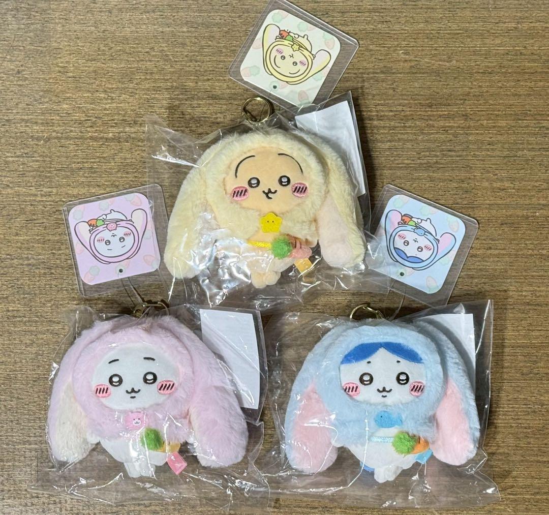ちいかわ　台湾台北店限定　 ロップイヤーなマスコット三点セット