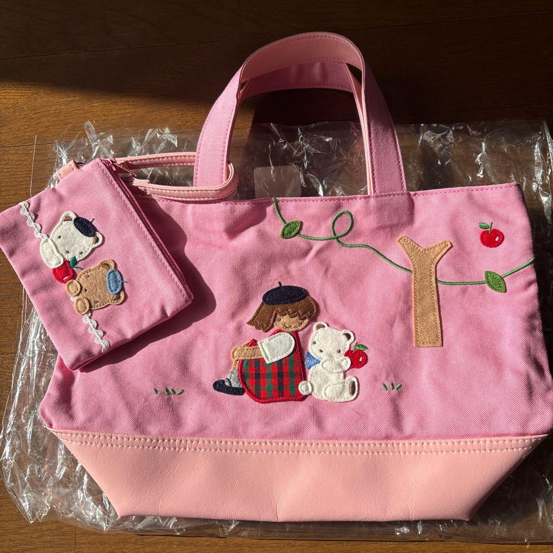 激レア新品familiarミニトートピンク