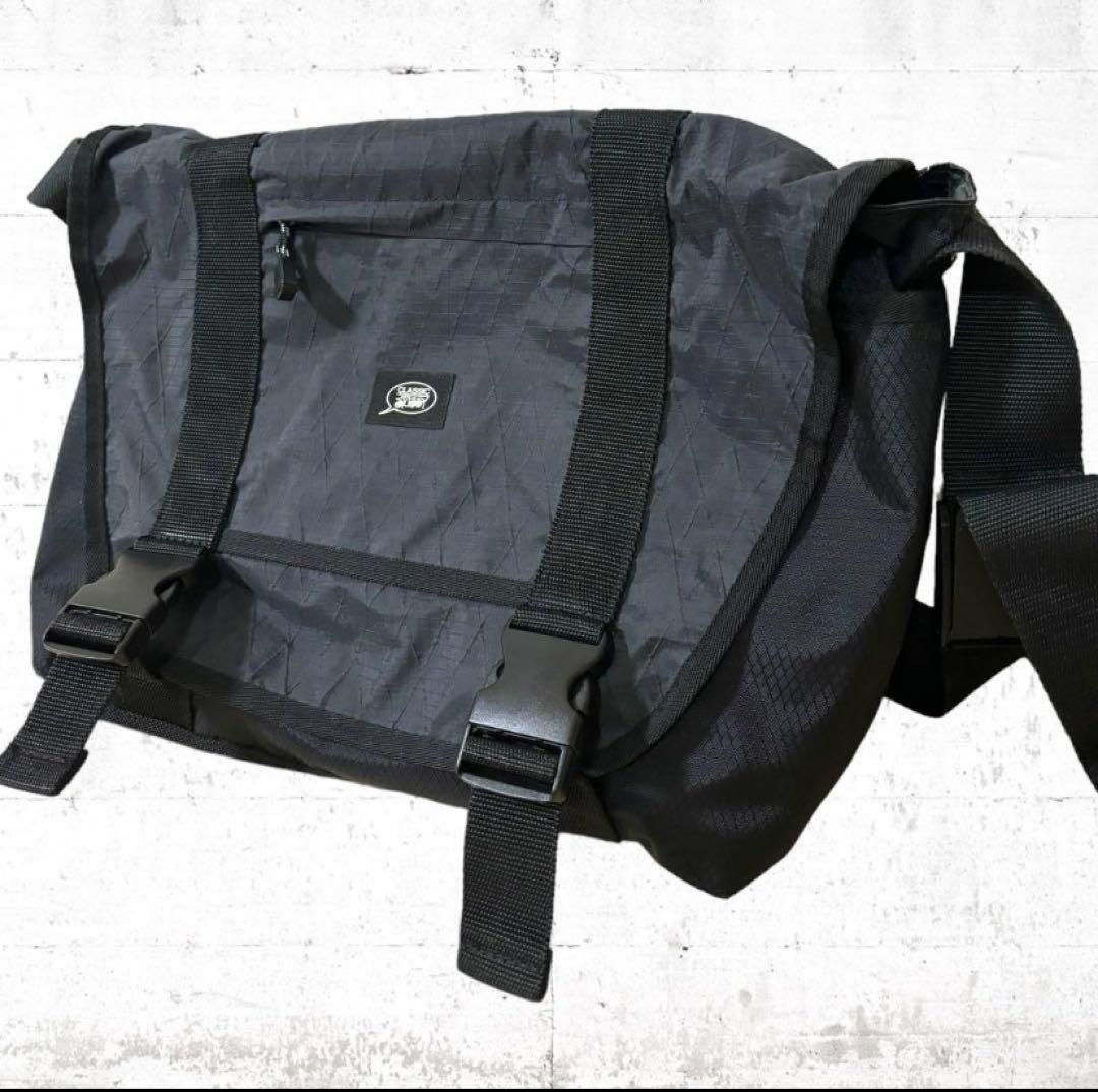 希少　stussy ナイロン　メッセンジャーバッグ　大きめ　防水　90S