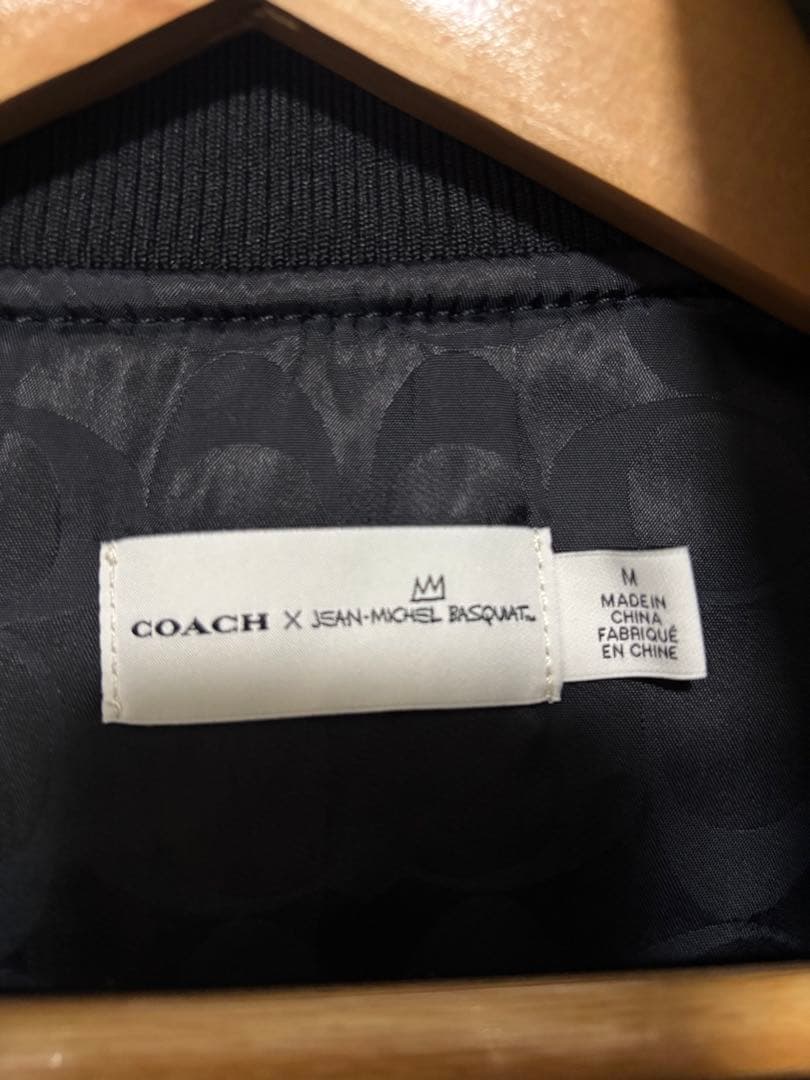 COACH バスキア コーチ ナイロン ジャケット ブルゾンMA-1 M - メルカリ