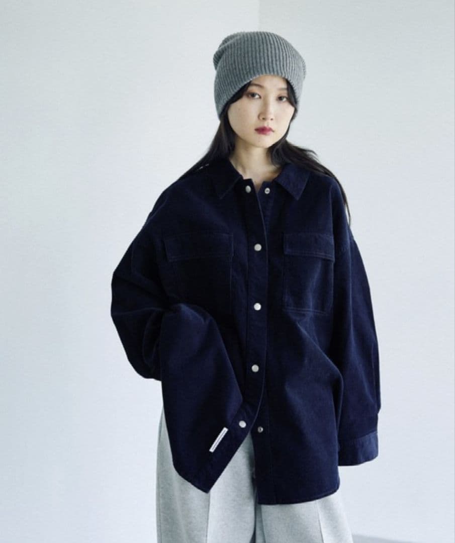 【今季新品★人気完売】レプシィム コーデュロイBIGシャツ セール】コーデュロイBIGシャツ 579714（シャツ/ブラウス）｜LEPSIM