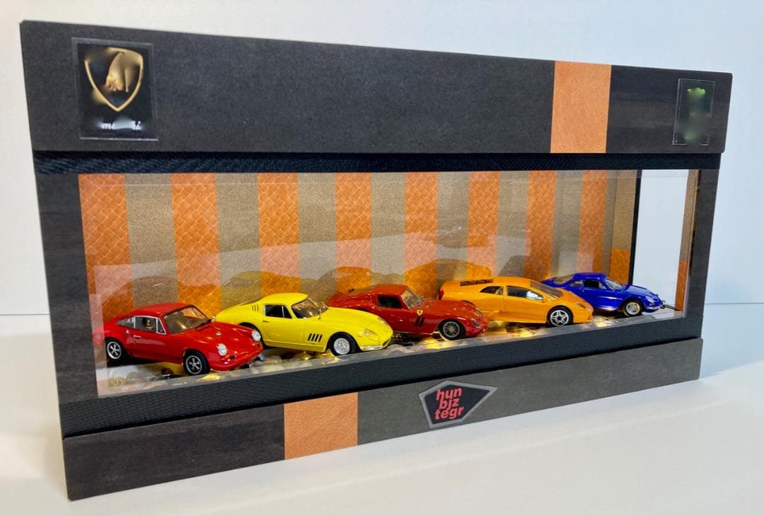 レジン＆小石・1/64~1/24・ディスプレーBOX / スタイリッシュジオラマ