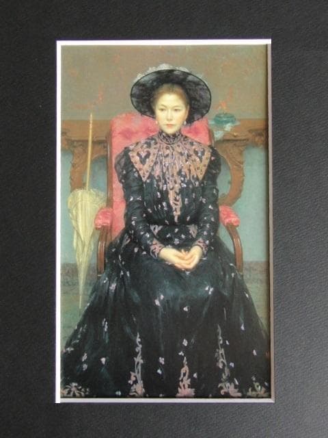 中山忠彦、繍衣、希少画な集画、状態良好、新品高級額・額装付