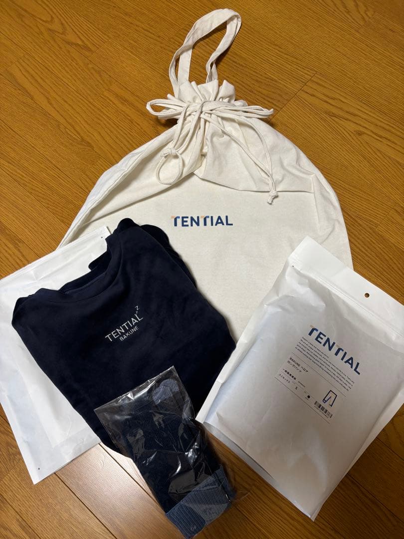 TENTIAL BAKUNE ルームウェア　ネイビー　Sサイズ TENTIAL（テンシャル） BAKUNE リカバリーウエア BAKUNE Mesh 上下