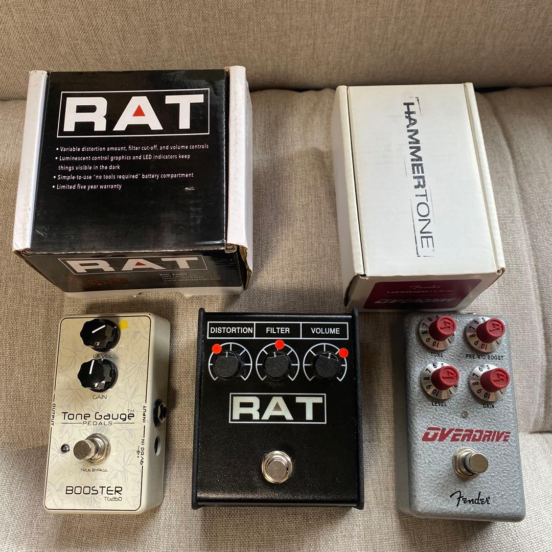 ギターエフェクターまとめ売り RAT2 fender オーバードライブ
