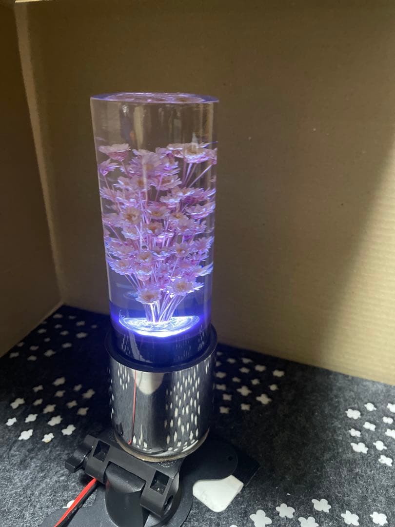 ★希少昭和 レトロ 水中花 当時物★ゴールドキング柱灯 トラック 車 クリスタル