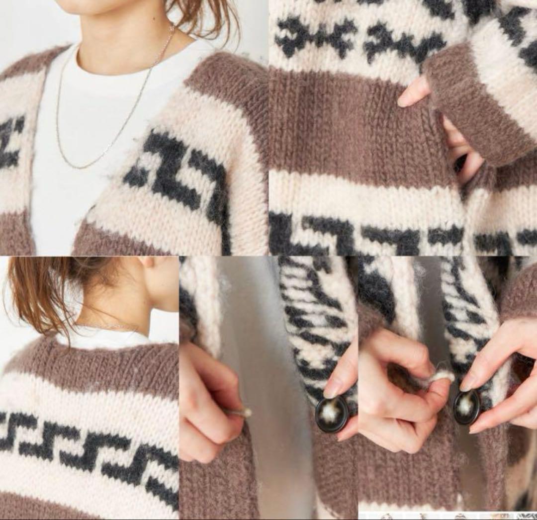 シンゾーン shinzone カウチンニットカーディガン 新品未使用 - メルカリ