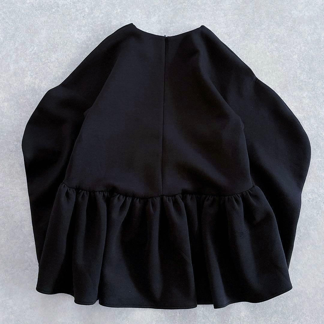 人気 ツルバイマリコオイカワ Kirillペプラムトップス キリル ブラック