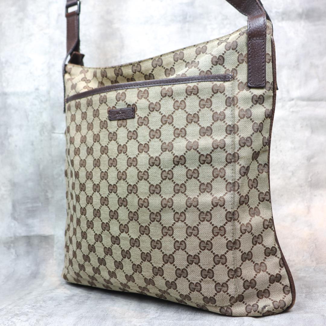 GUCCI GGキャンバス トートバッグ ショルダーバッグ ユニセックス