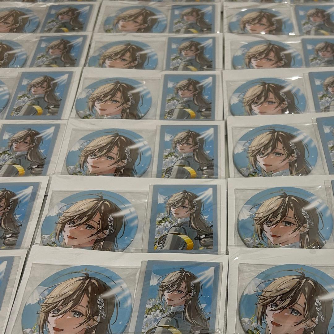 にじさんじ 叶 誕生日グッズ2025 箔押し缶バッジ＆チェキ風カード