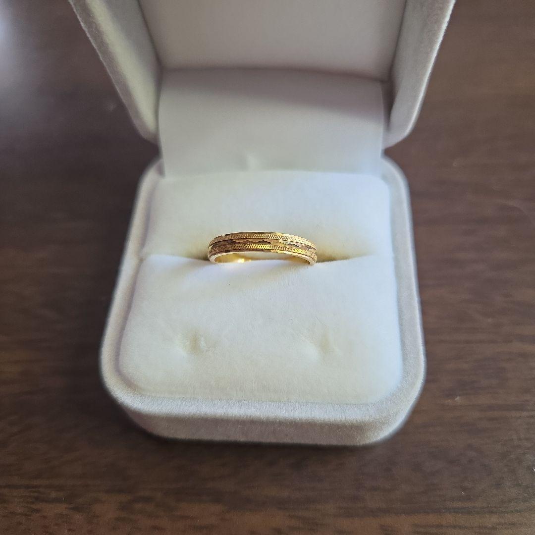 18K ♪指輪　2g 　ダイヤモンドカット