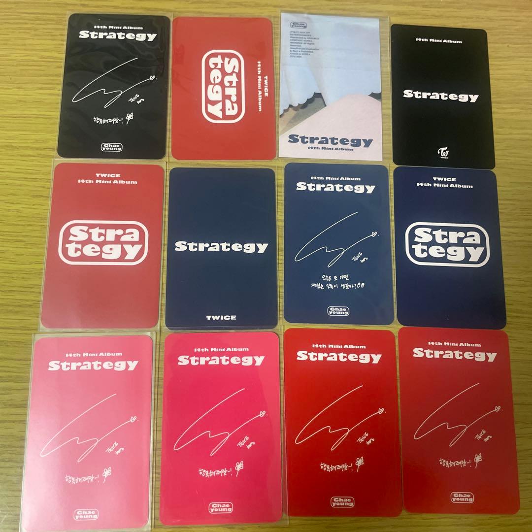 TWICE Strategy チェヨン TWICE トレカセット - メルカリ