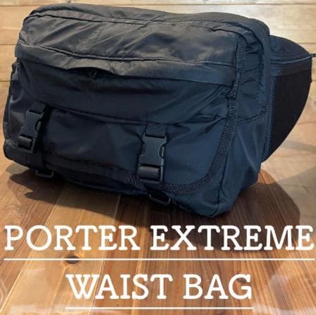 PORTER ナイロン エクストリーム メンズ ブラック ボディバッグ