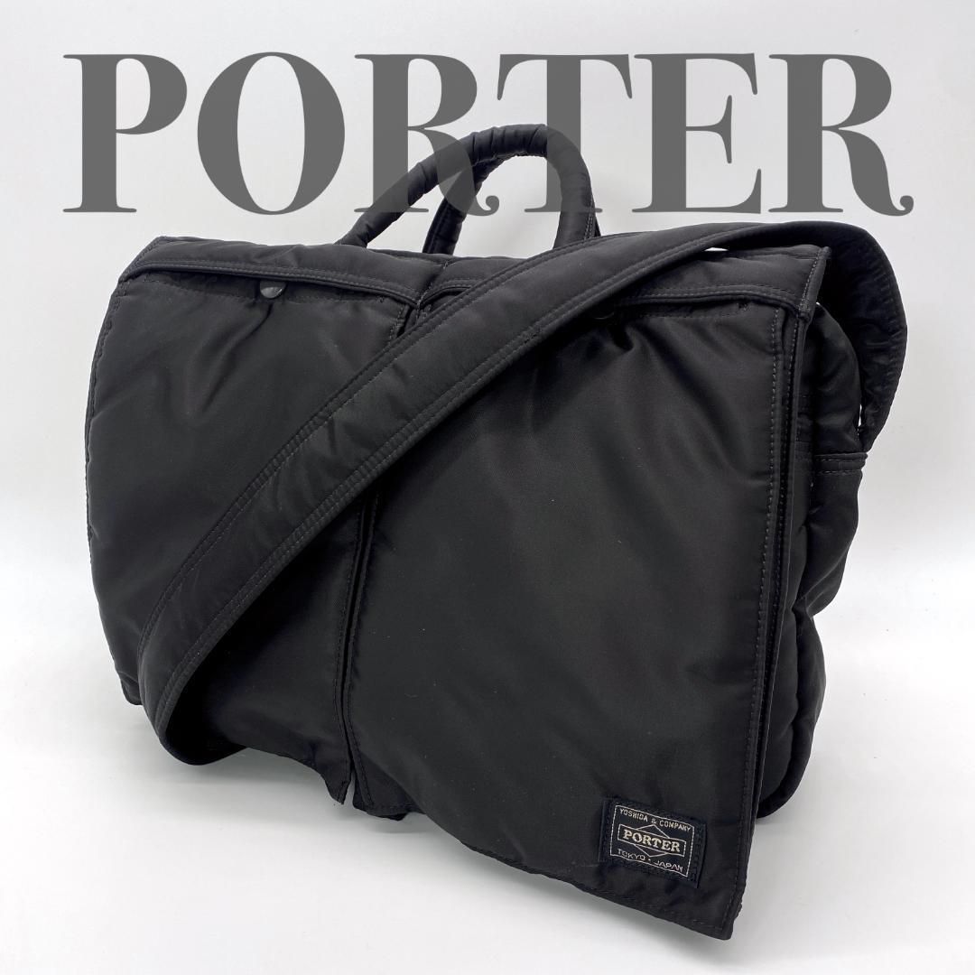 【極美品】 ポーター タンカー ２WAY ヘルメットバッグ フラップ ショルダー