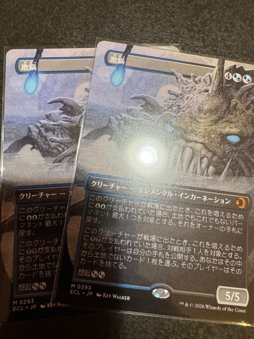 【MTG】欺瞞　フルアート　2枚 マジック：ザ・ギャザリング - MTG 全知 アニメーション フルアート