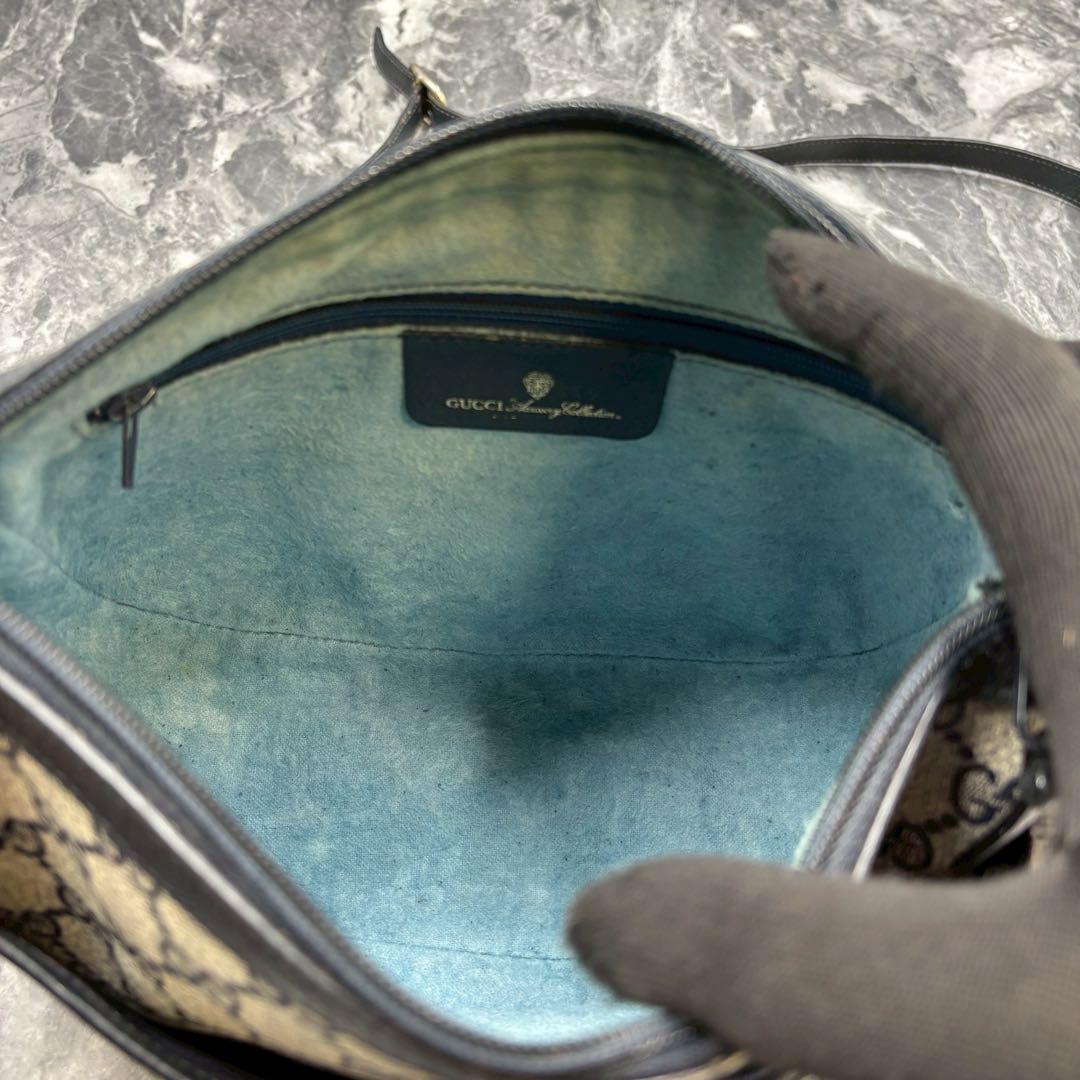✨美品✨GUCCI シェリーライン GG ショルダーバッグ ネイビーロゴ