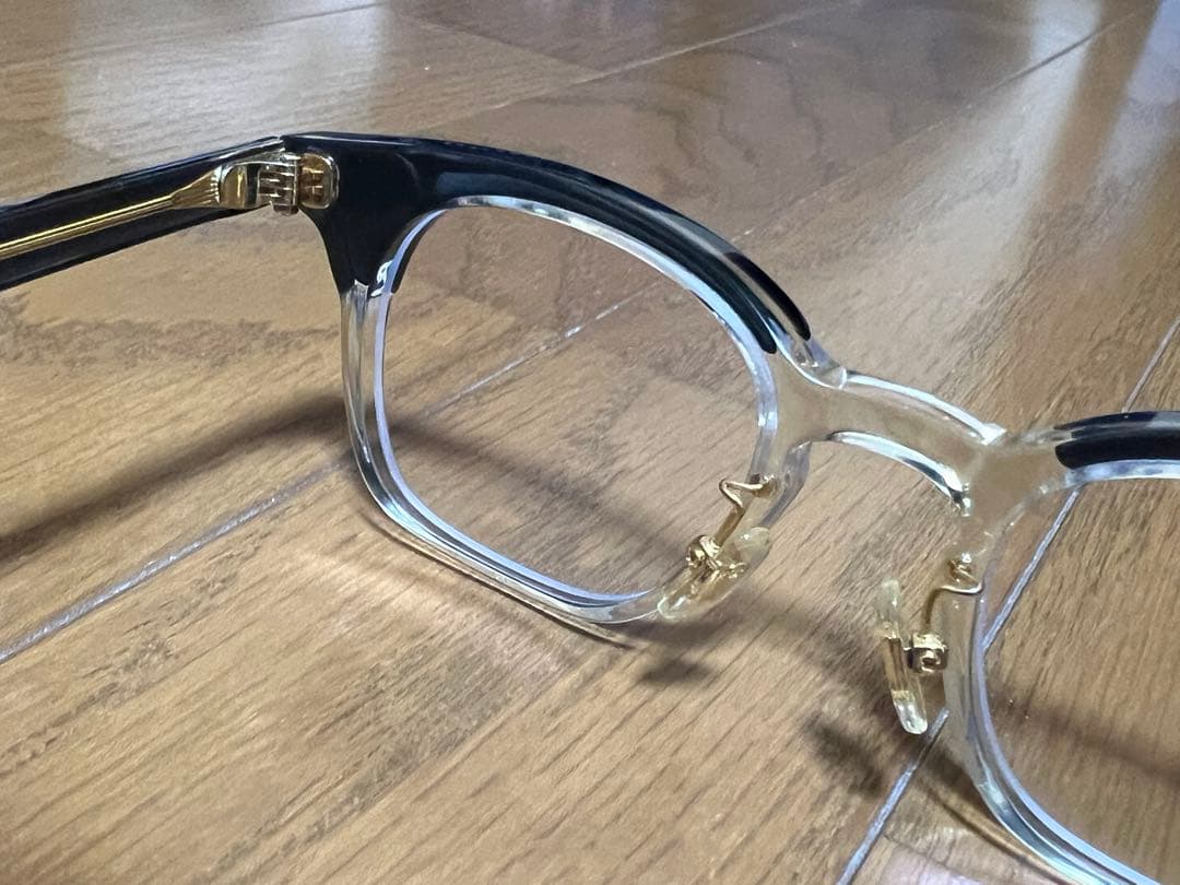 中古品 白山眼鏡 POST TWO-TONE ブルーxクリア - メルカリ