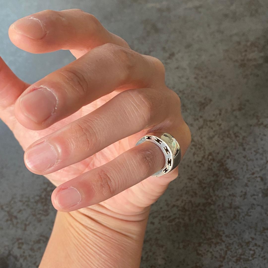 希少 マルジェラ期 エルメス クラルテ リング 50（約10号）シルバー925