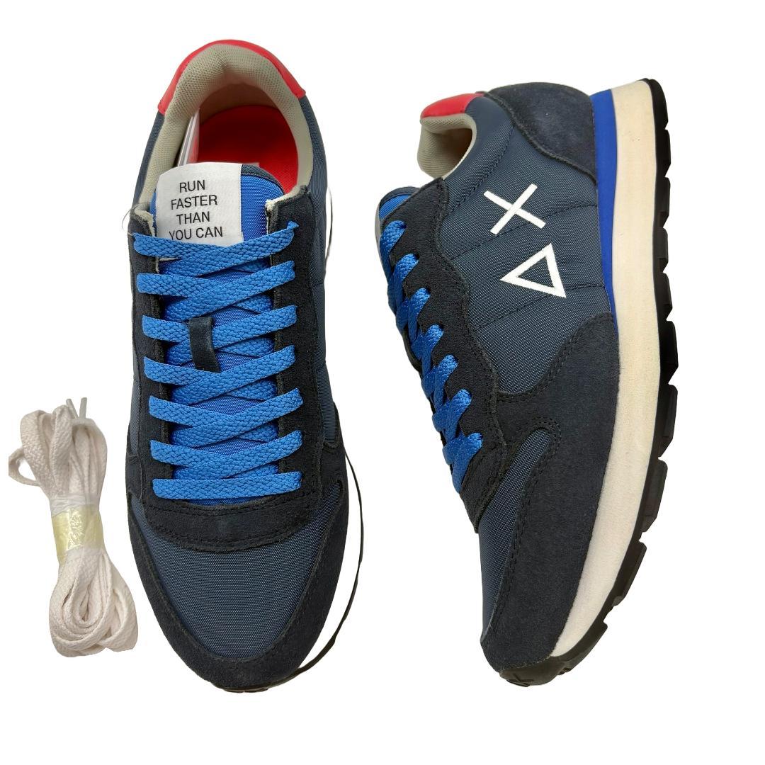 新品■SUN 68 △× ロゴスニーカー■ネイビー　101-80 SUN68