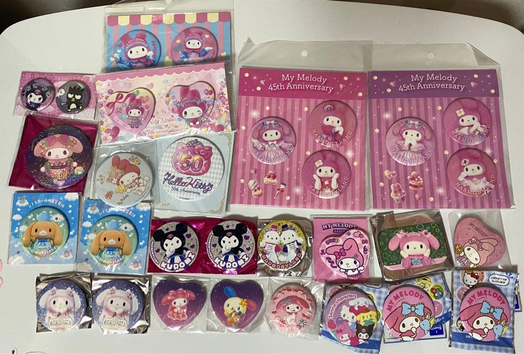 マイメロディ サンリオ キャラクター 缶バッジ